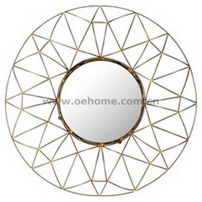 8355 Decorative modern hanging metal wall mirror
